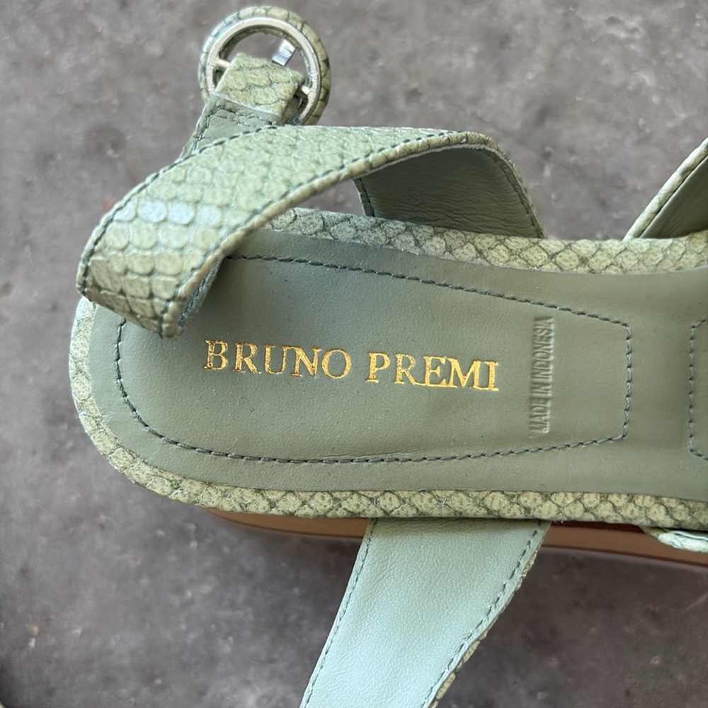 Anthropologie Green Platform Sandals - Picture 7 of 8